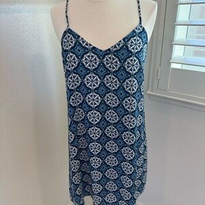Lulus Blue and White Floral Dress